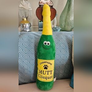 CHAMPAGNE MUTT CLICQUOT DOG SQUEAKY SUPER LARGE TOY